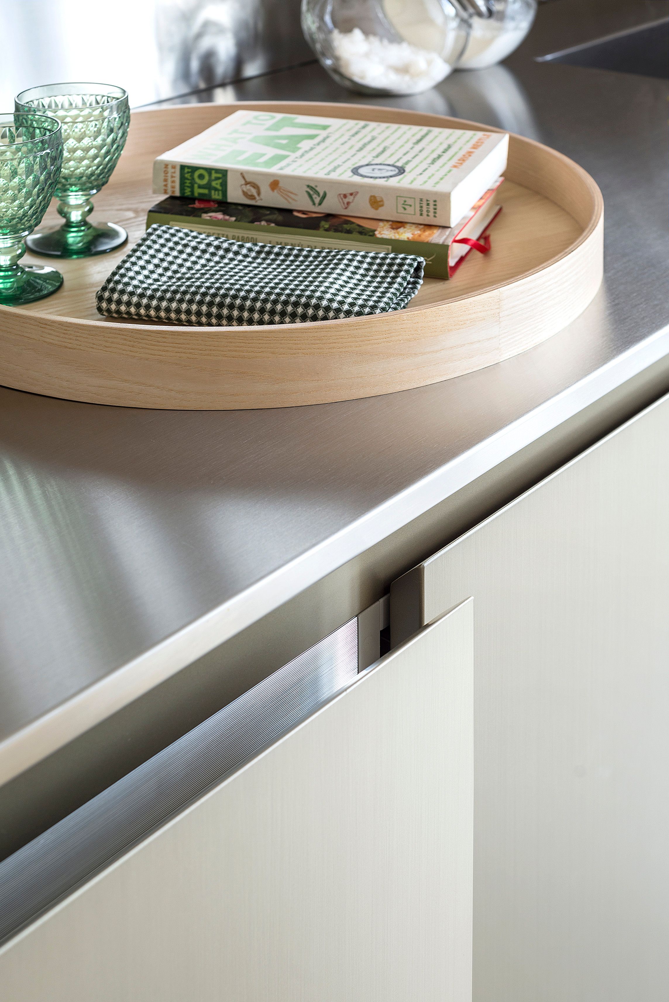 Двусторонняя линейная кухня с консольным столом TM Italia Cucine K6 ARCH-00069327 - Вид №5