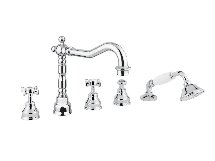 Хромированный латунный кран с 5 отверстиями Bugnatese PRINCETON ARCH-00122467 - Вид №1