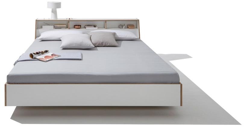 Müller Small Living Лакированная кровать с изголовьем для хранения Slope sun-id-1462550 - Вид №4