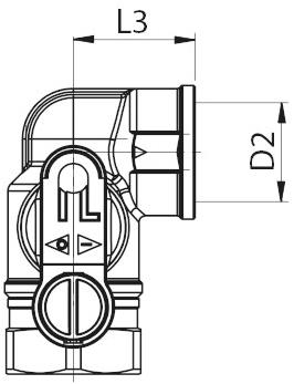 TECO Клапан с резьбой для двухтрубного газового счетчика G2 punto arancio sun-id-1424762 - Вид №5