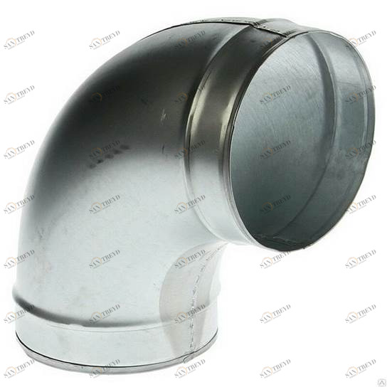 Отвод штампованный 90º круглый (оц. сталь) d125 Santreyd sun-id-682885
