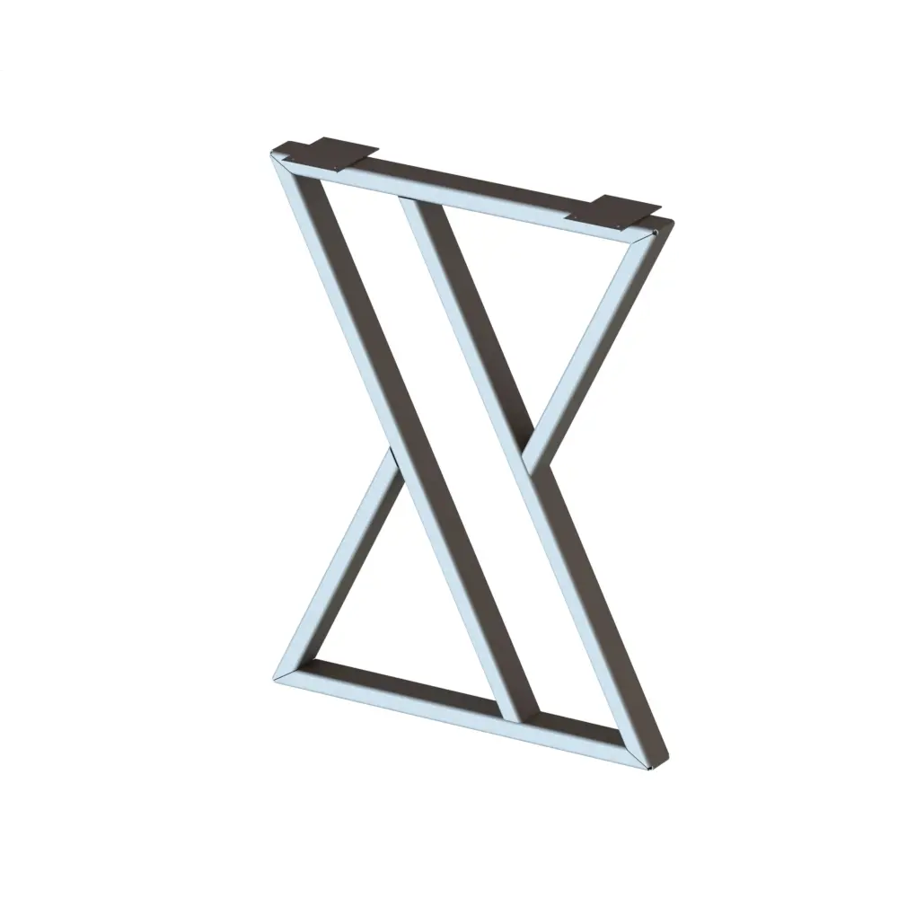 Подстолье для обеденного и письменного стола Лофт 71 см металл цвет белый METALLCART STLM-2067731