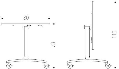 IBEBI Стол для переговоров со складной столешницей на колесиках Archimede project sun-id-1482125 - Вид №35