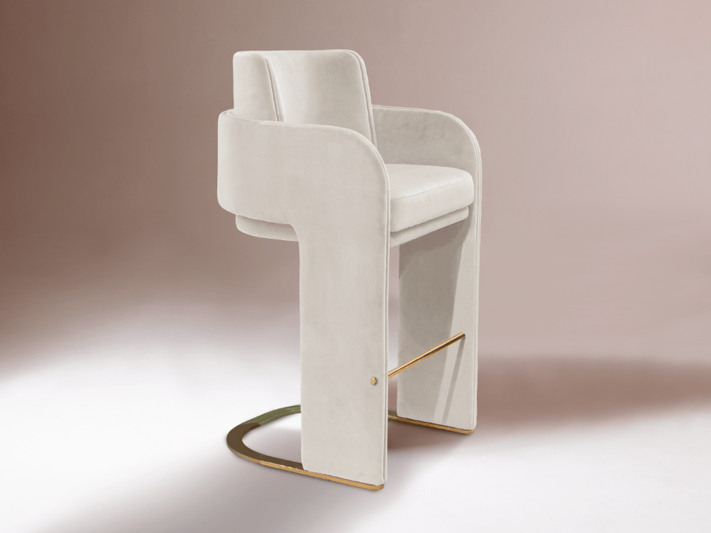 Тканевый барный стул с подлокотниками DOOQ Odisseia ARCH-00092661 - Вид №4