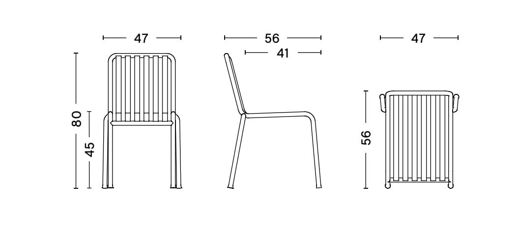 Стальной садовый стул Hay Палисад ARCH-00049166 - Вид №40