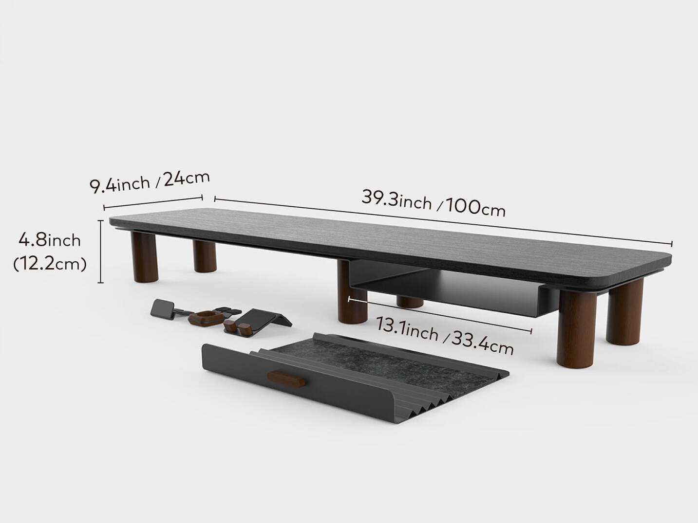 Алюминиевый и деревянный стол Beflo PLATEAU ARCH-00064576 - Вид №17