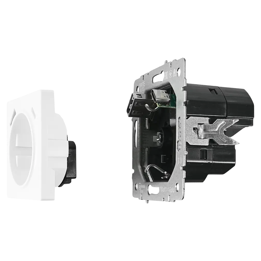 Розетка USB IEK Brite для скрытого монтажа с заземлением 87761533 STLM-1102712 - Вид №4