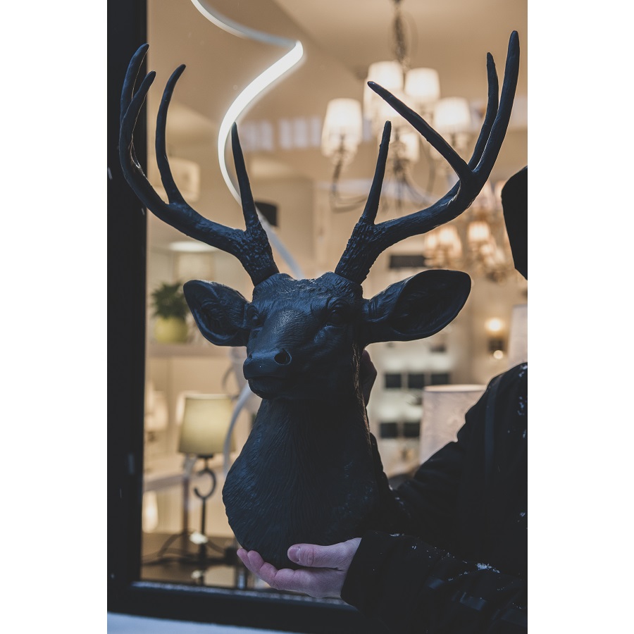 Голова декоративная «Олень» Yagoodza, графит/графит Y1017 - Вид №1