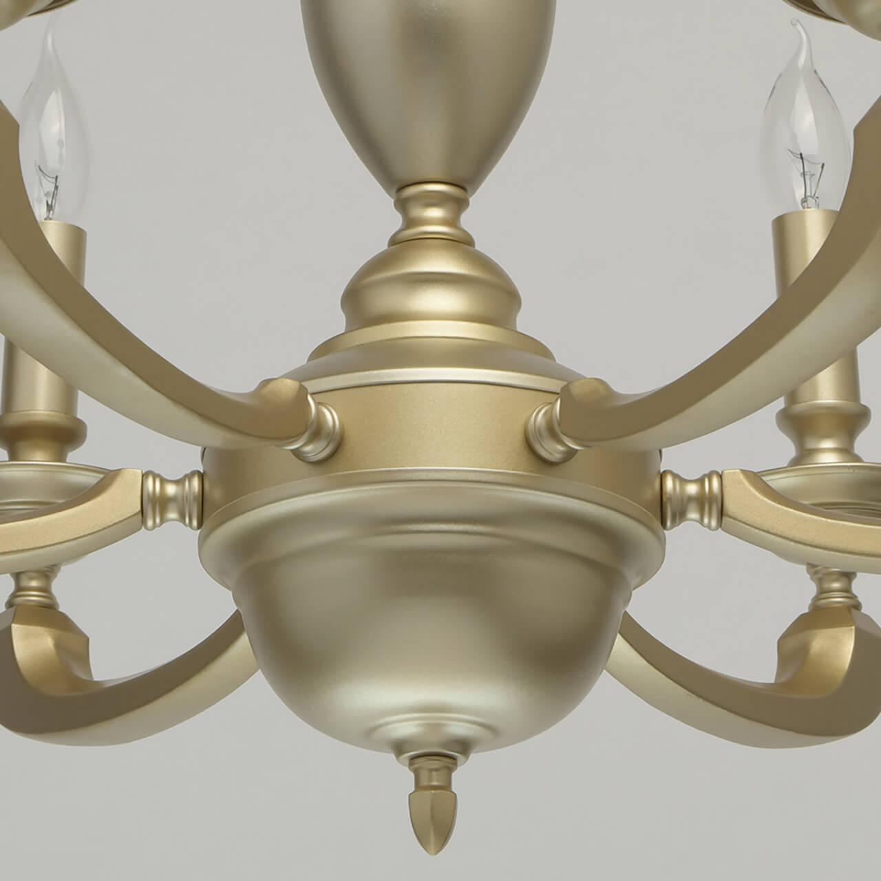 Подвесная люстра MW-Light Дэль Рей 4 700010806 MW-LIGHT ДИЗАЙНЕРСКИЕ, ДЭЛЬ РЕЙ 187442 Золотой  - Вид №1