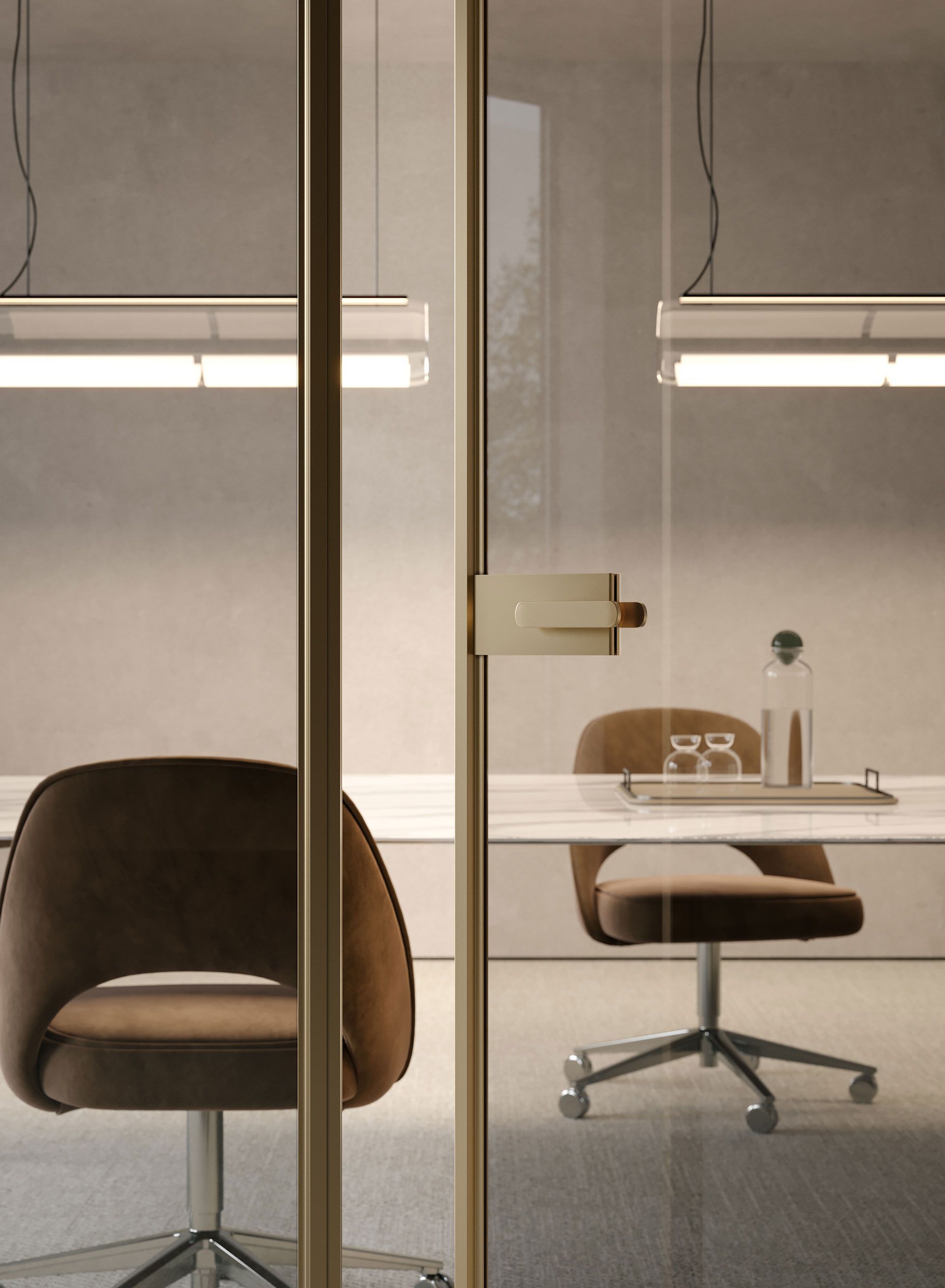 Ротационная стеклянная дверь Lualdi раздвижные и поворотные системы из стекла ARCH-00115262 - Вид №5