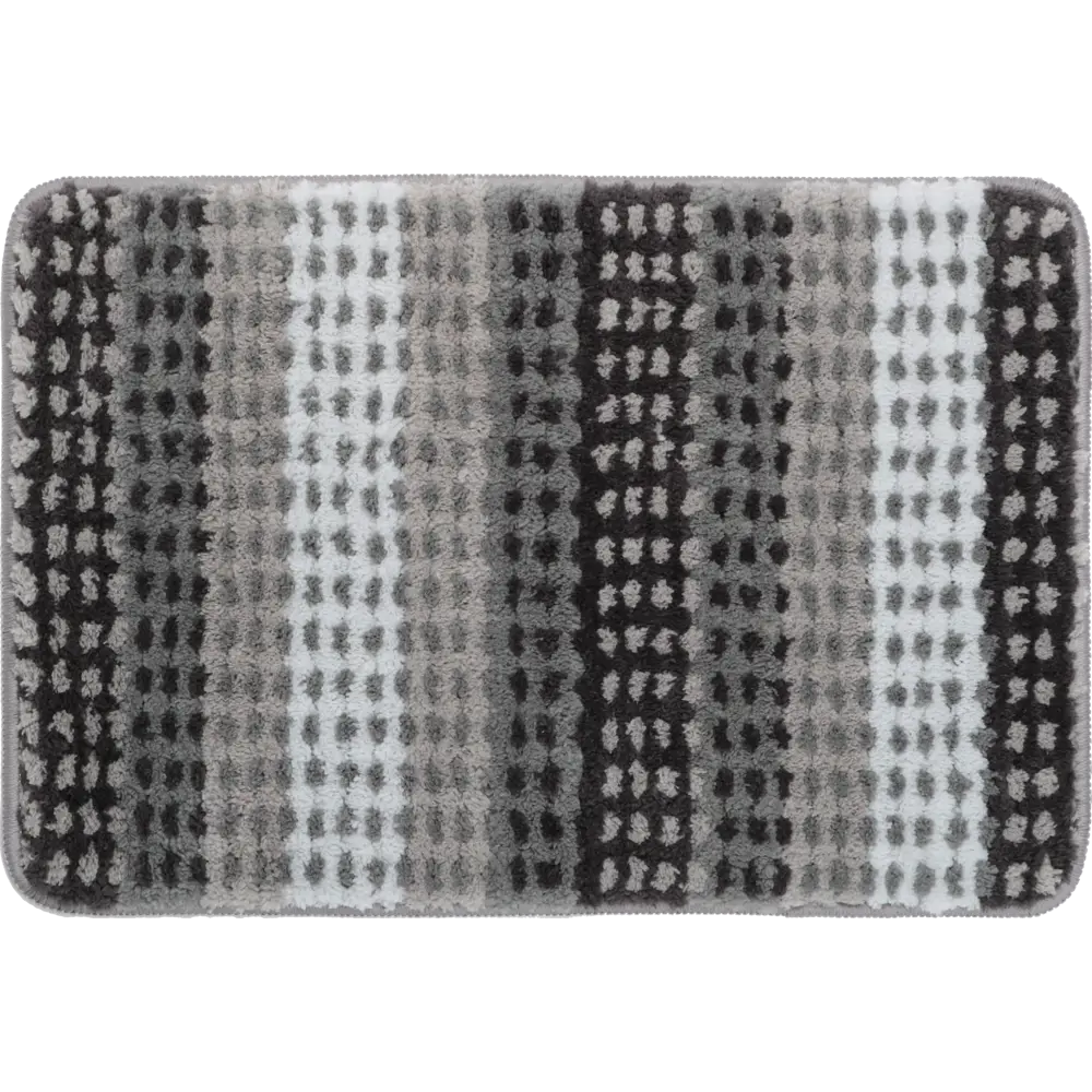Коврик для ванной комнаты Grampus Point 60x40 см цвет серый STLM-2104422 - Вид №1