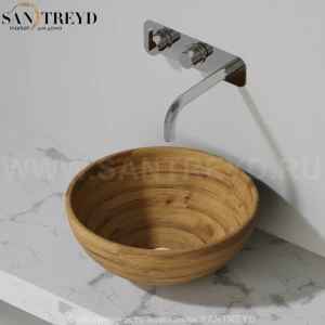 BABAUWALNUT Накладная раковина на столешницу  круглая UWD