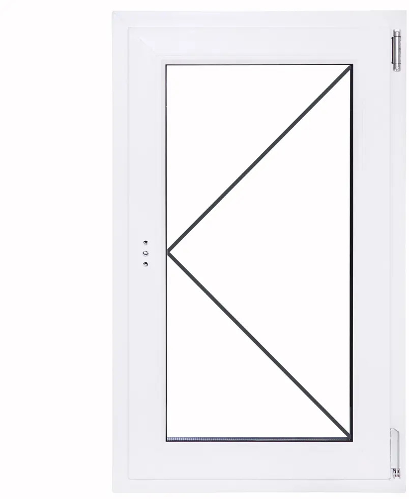 Пластиковое окно Veka одностворчатое 1000×600 мм с поворотным механизмом 83117293