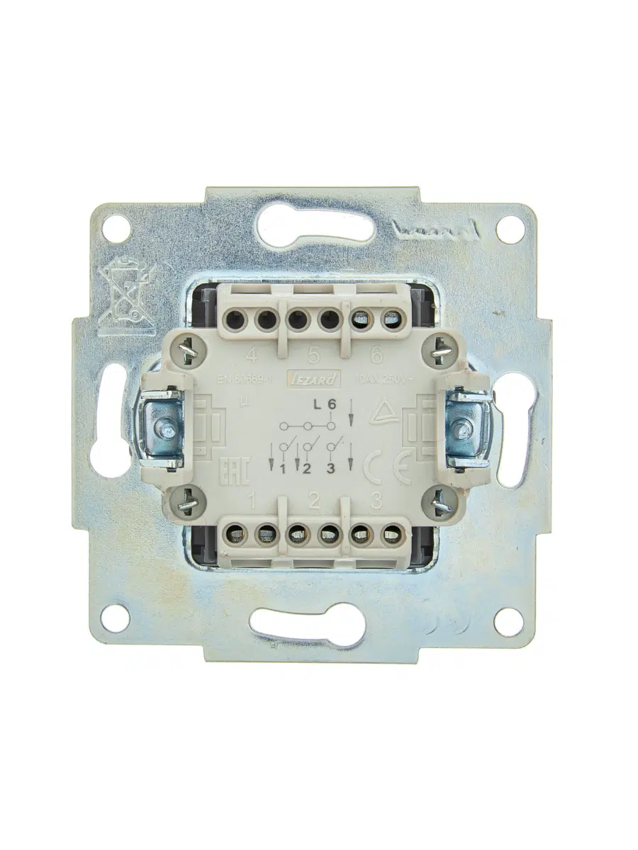 ASTI Выключатель тройной крем механизм LEZARD 7081-0388-109 - Вид №2