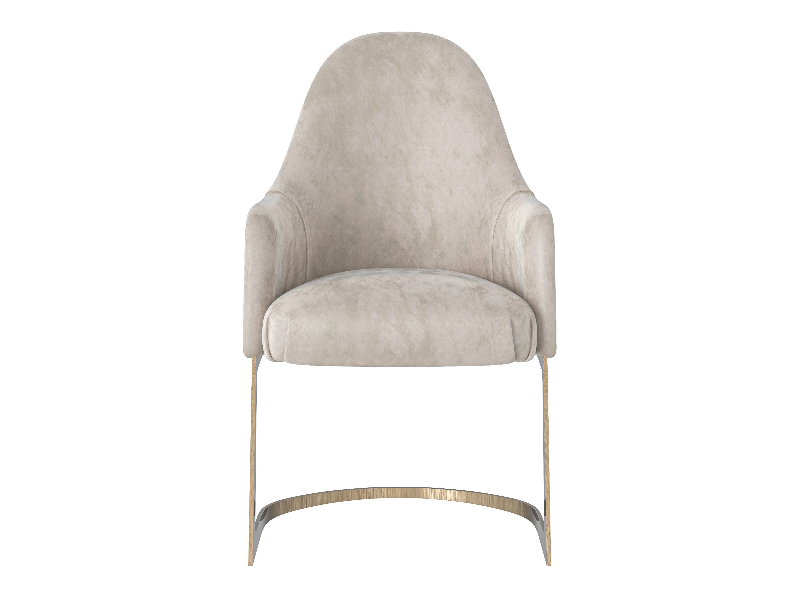 Бархатный стул с подлокотниками Modenese Luxury Interiors REFINED ARCH-00114066