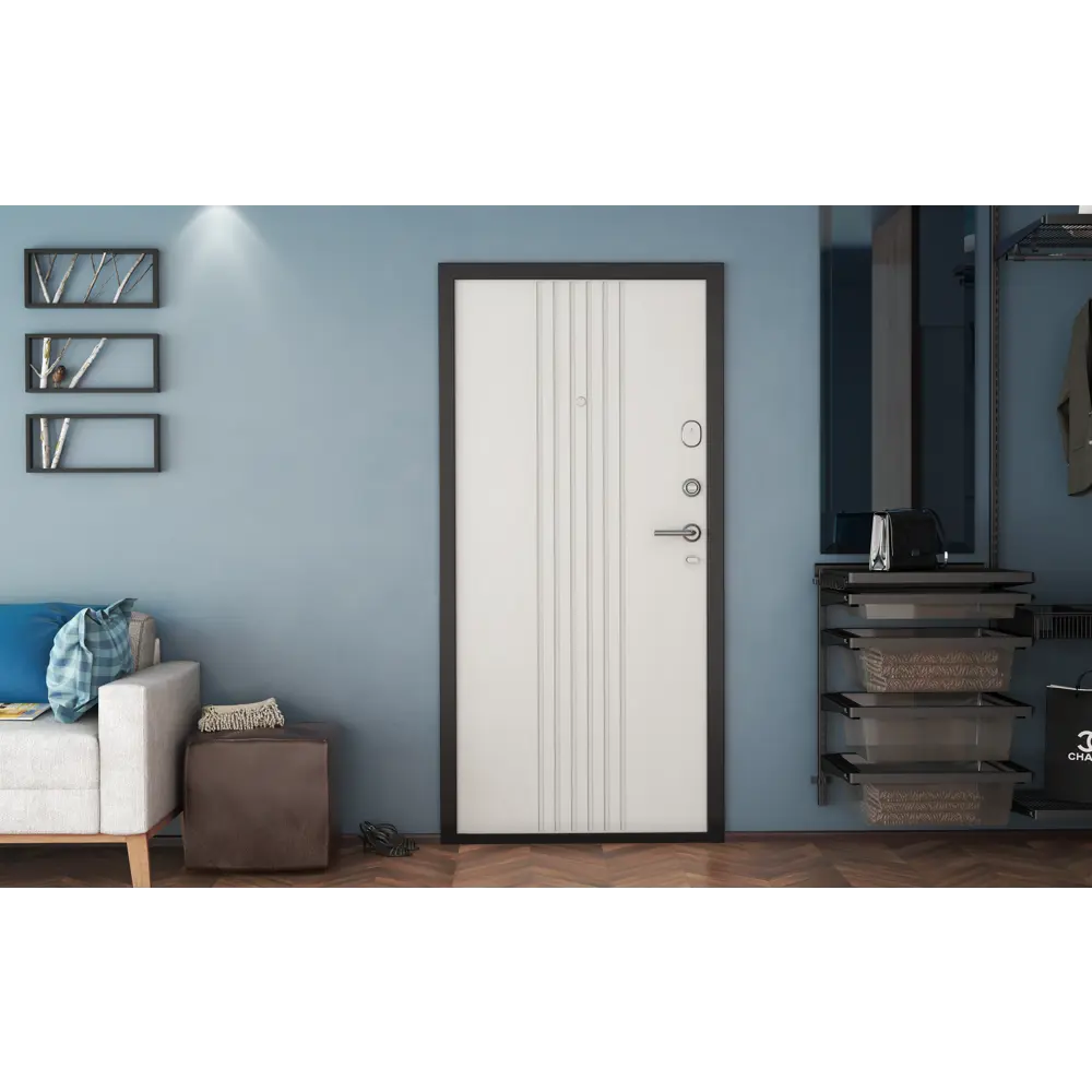 Дверь входная металлическая Премиум New 88x205 см левая белый DOORHAN STLM-2083224 - Вид №5