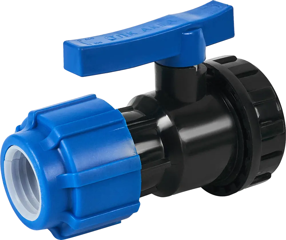 Кран разъемный ПНД Политэк для водоснабжения 32x3/4" 85358396