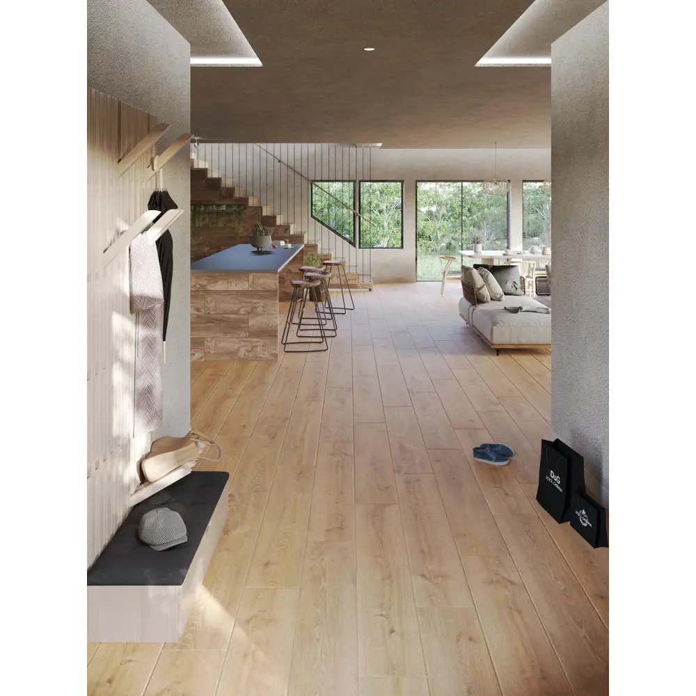 Ламинат Дуб Дейтона 33 класс толщина 8 мм с фаской 2.54 м² EGGER STLM-2129395 - Вид №7