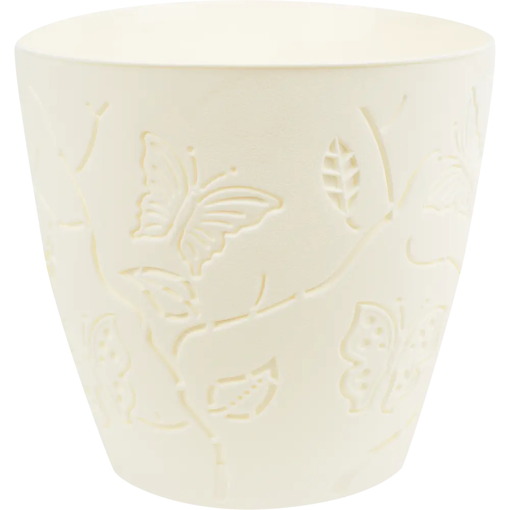 Горшок Plast Team Butterflies ø 225 мм 5.3 л молочный туман Santreyd STLM-2210931