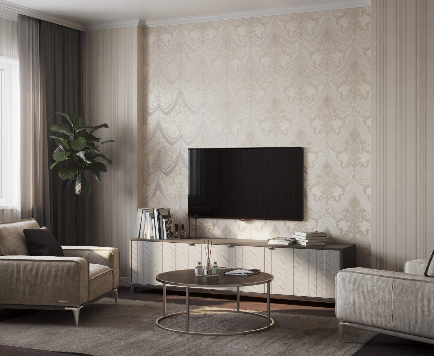 Рулон обоев основа Флизелиновая HC71284-88 Home Color Мин. заказ 8 рулонов HC7128488 - Вид №6