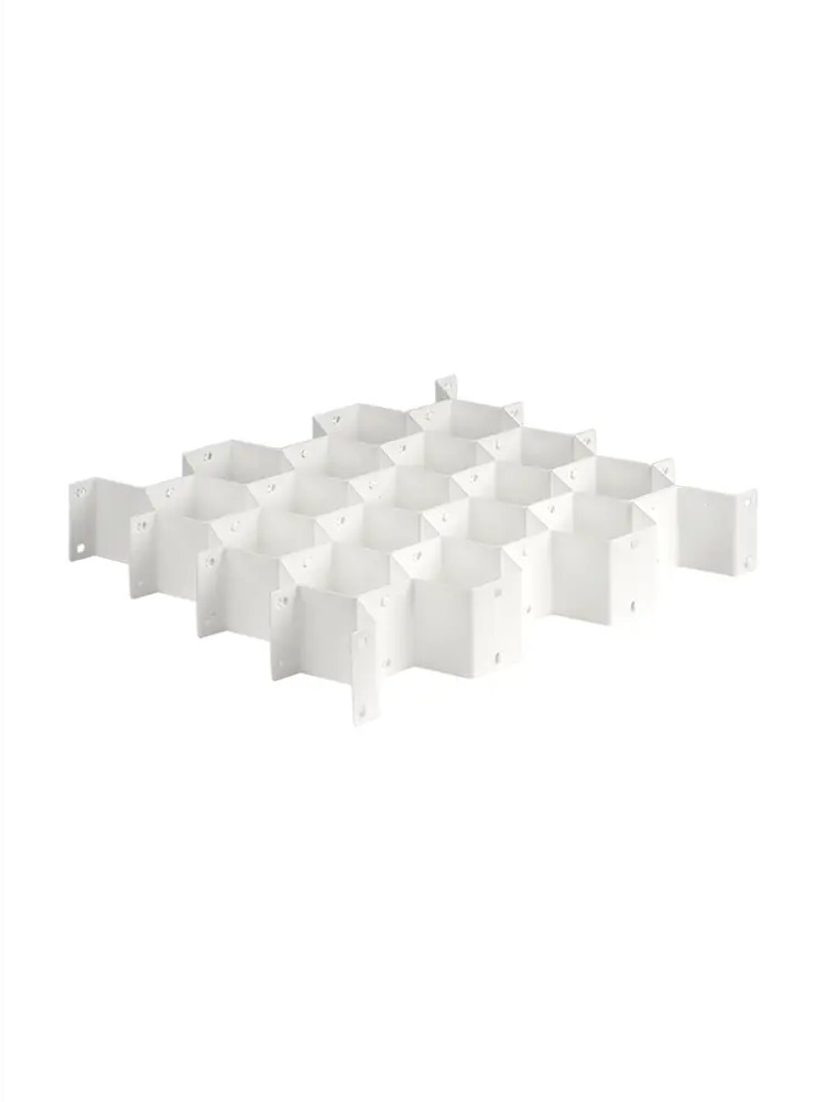 91147569 Набор разделителей для ящика 8 шт Valiant Drawer Organizer Соты 36.3x6.7 см цвет белый STLM-1092315