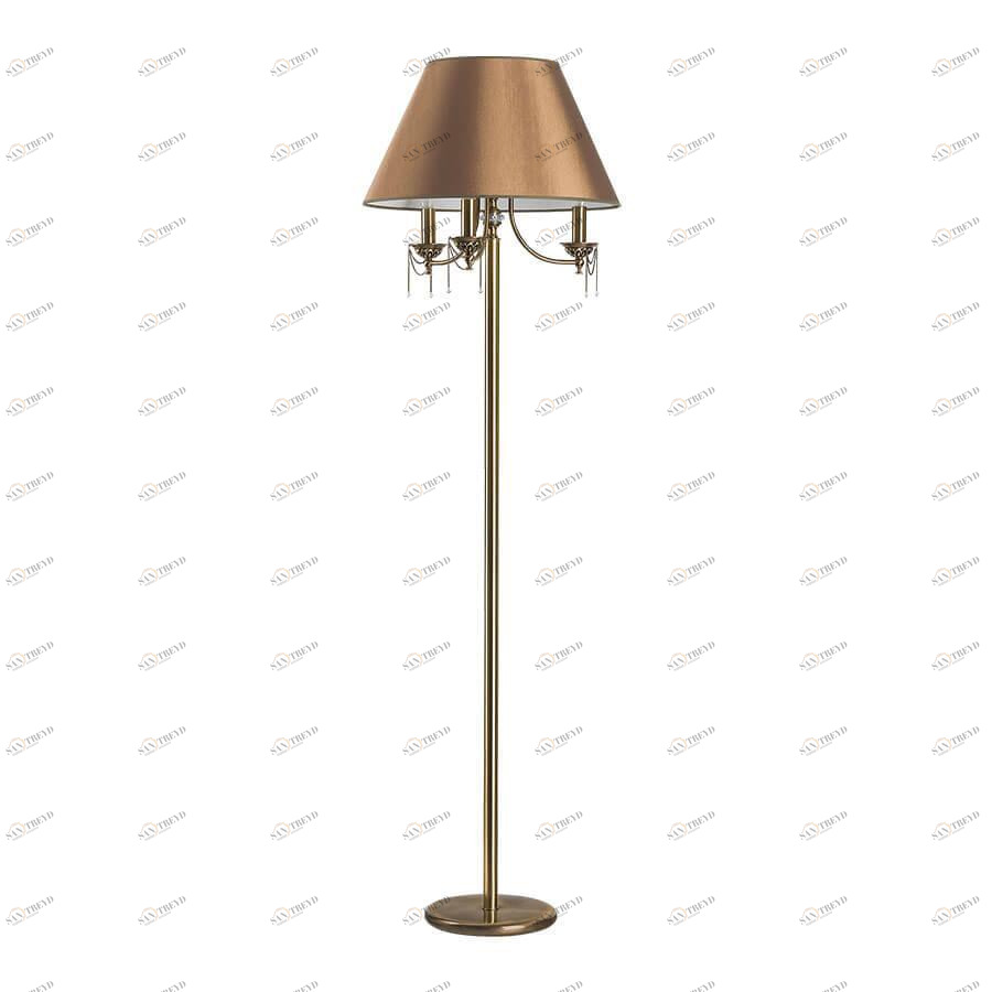 Торшер с абажуром бронзовый Lugano LUG-LS-3(P/A) KUTEK LUGANO 00-3948908 Бронза