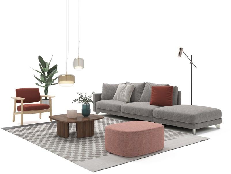 Grado Design Кресло с подлокотниками из дерева и ткани  Wid-ch-lg  - Вид №3