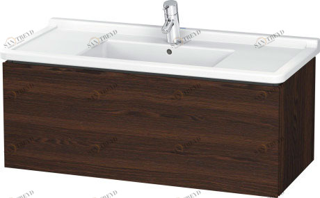 LC616606969 L-Cube Тумбочка подвесная Орех брашированный (натуральный шпон) Duravit