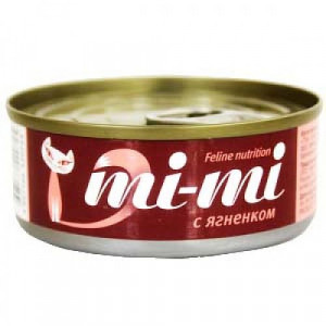 УТ0008803*24 Корм для кошек Кусочки в желе ягненок конс. 80г (упаковка - 24 шт) Mi-mi