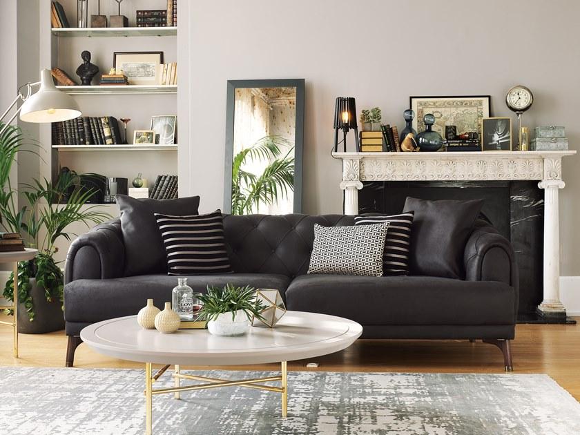 Enza Home Тафтинговый 3-местный диван из ткани Navona sun-id-1516562 - Вид №20