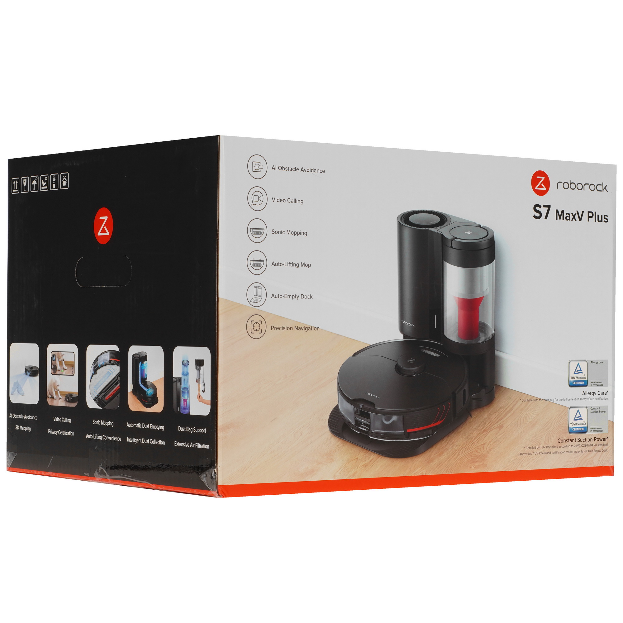 4891305 Робот-пылесос Roborock S7 MaxV Plus черный STDN-0074524 - Вид №11