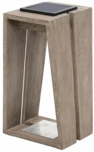 Les jardins Настольная лампа из тикового дерева на солнечных батареях Skaal