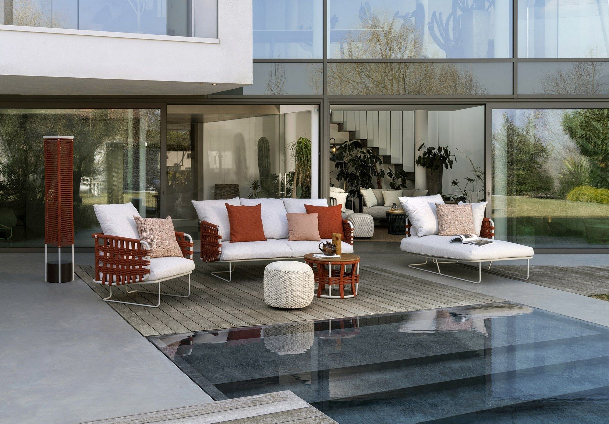 Ткань сани сад стул с подлокотниками Rever гнездо ARCH-00130117 - Вид №4