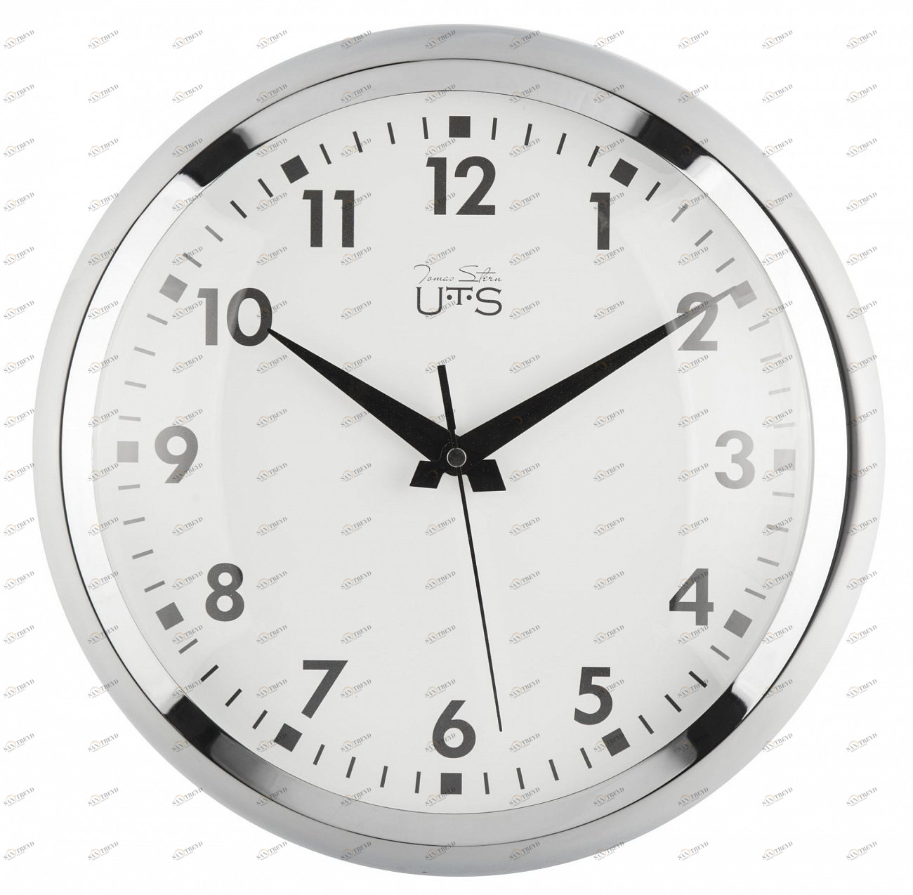 Часы настенные металлические Tomas Stern 8021 Chrome TOMAS STERN  00-3872727 Хром 