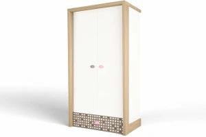 Шкаф ABC-KING 2х дверный MIX ( розовый)