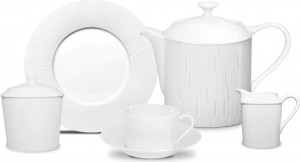 10672294 Haviland Сервиз чайный Haviland Инфини Бриллиант на 6 персон 16  предметов, фарфор Фарфор