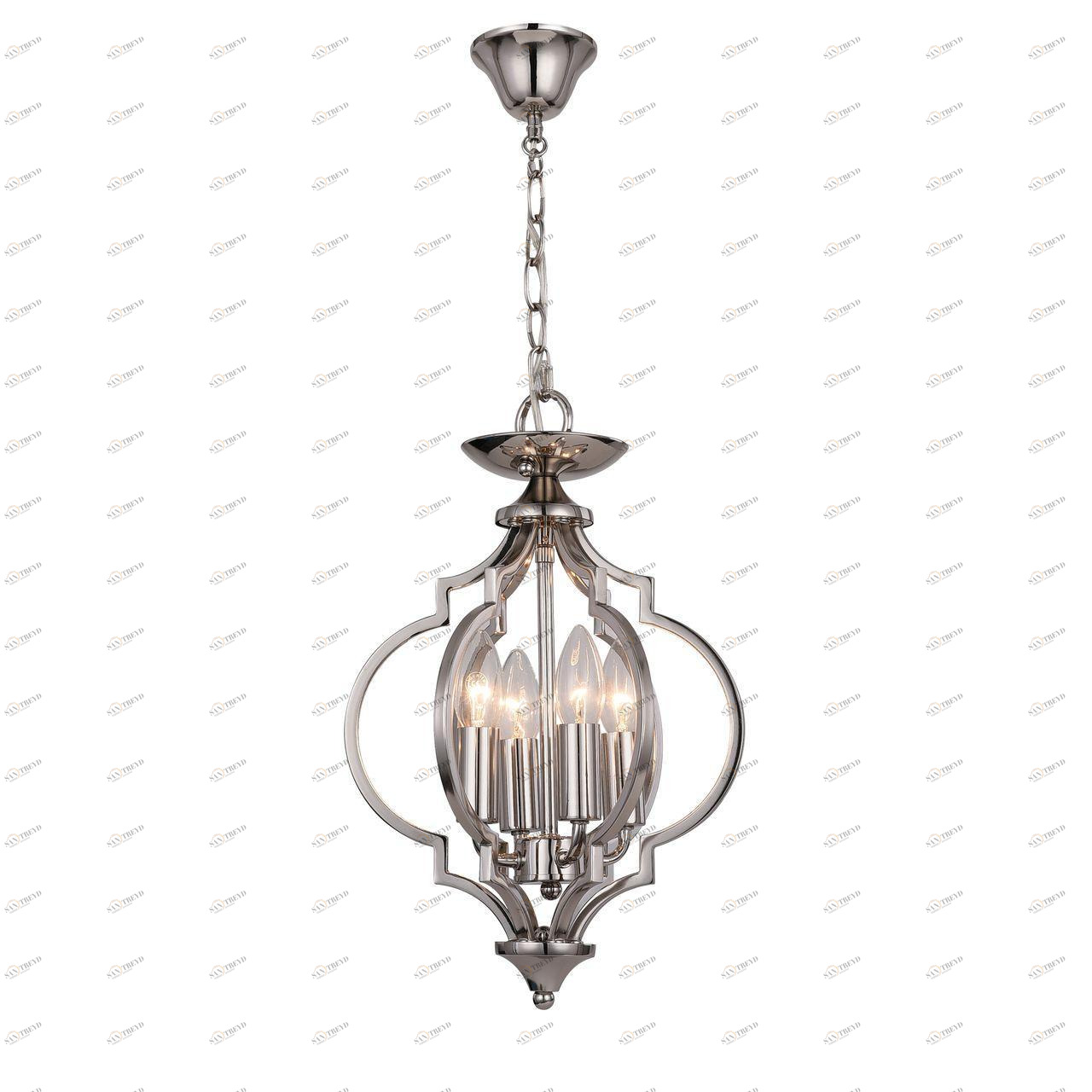 Подвесная люстра ST Luce Foriate SL361.103.04 ST LUCE ДИЗАЙНЕРСКИЕ, FORIATE 279775 Белый;серебро 