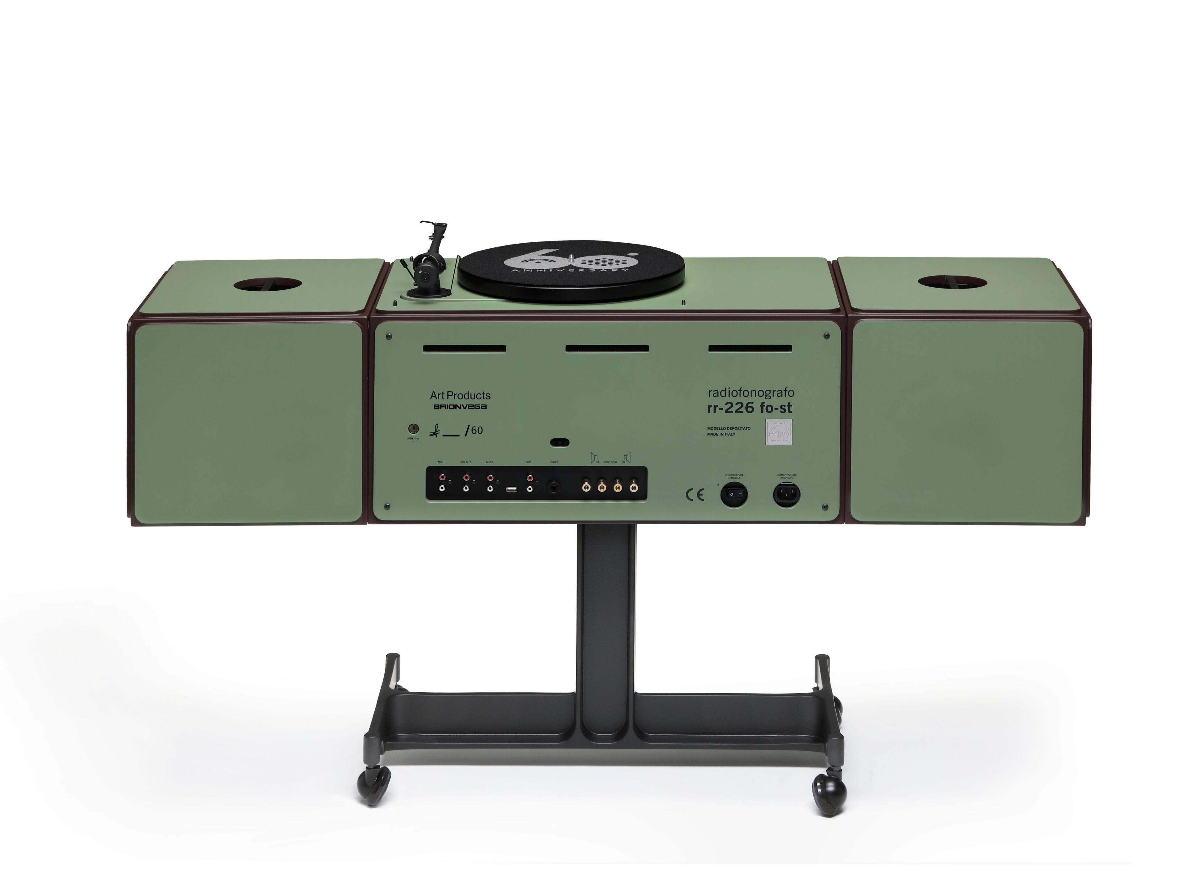 AM/FM-радио и проигрыватель с усилителем Brionvega RADIOFONOGRAFO RR226 - 60TH ANNIVERSARY ARCH-00057249 - Вид №1