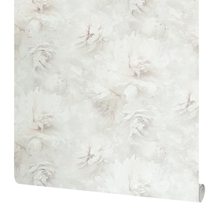 Обои флизелиновые Ateliero Bella светло-бежевые с цветочным рисунком в стиле кантри 89416913