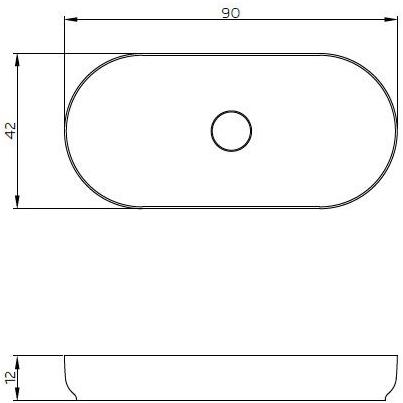 Накладная раковина на столешницу  овальная Relax Design Horizon sun-id-1378262 - Вид №6