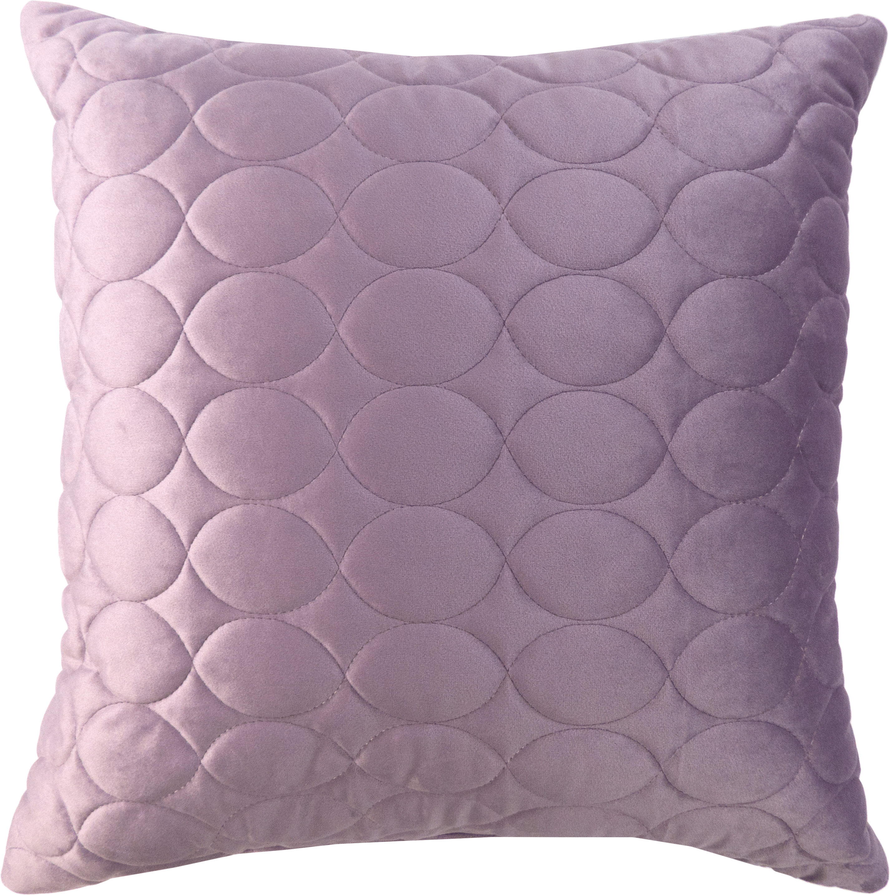 88110699 Подушка Овалы 50x50 см цвет сирень STLM-0076885 LINEN WAY