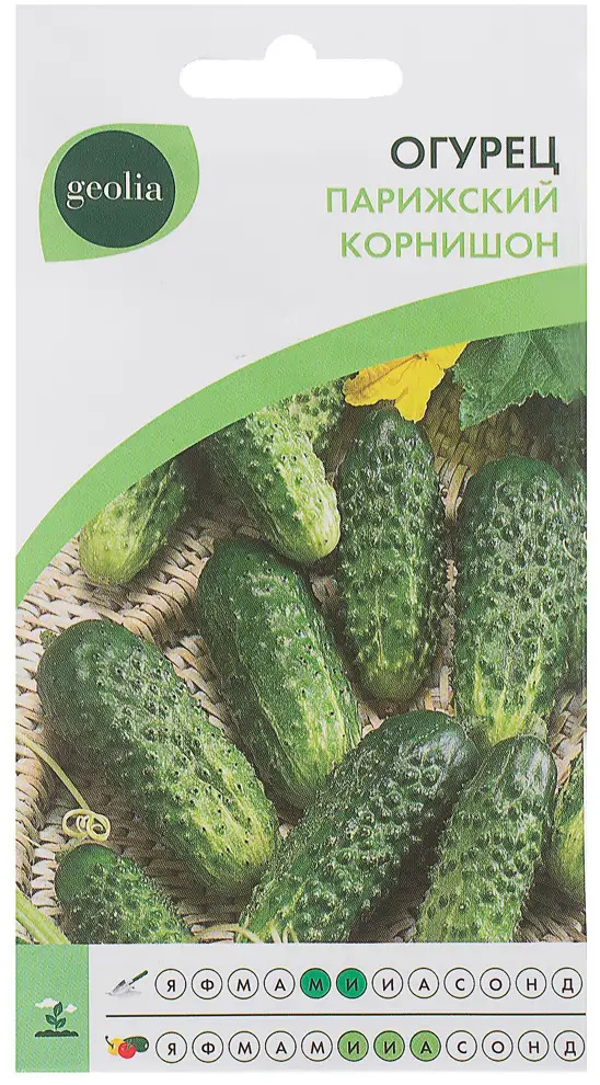 Семена огурцов GEOLIA Парижский корнишон - миниатюрные корнишоны для идеальной консервации 17584831
