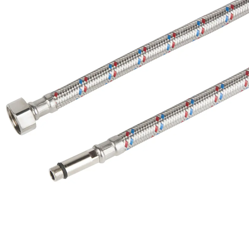 Гибкая подводка для смесителя Кит-Пром 1/2"xM10-18 гайка - штуцер 200 см 14349705 STLM-2149121  - Вид №1