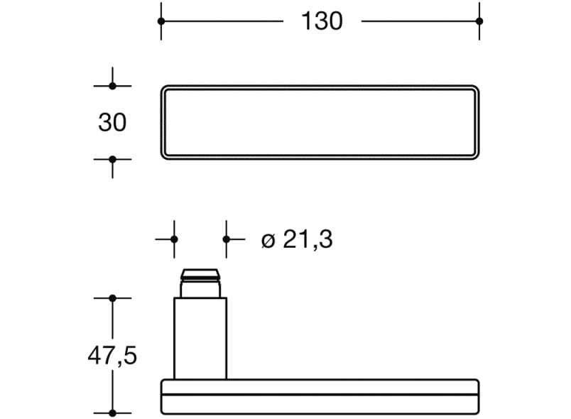 180XOH01.5A0 комнатный набор HEWI Beschläge für Innentüren  - Вид №2