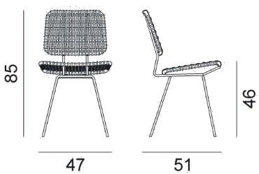 Gervasoni Стул из стали Brick sun-id-1488355 - Вид №12