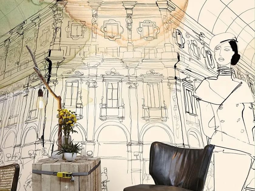 Carta da parati multicolor, PVC free, eco-friendly, lavabile WallPepper нюансы ARCH-00144803