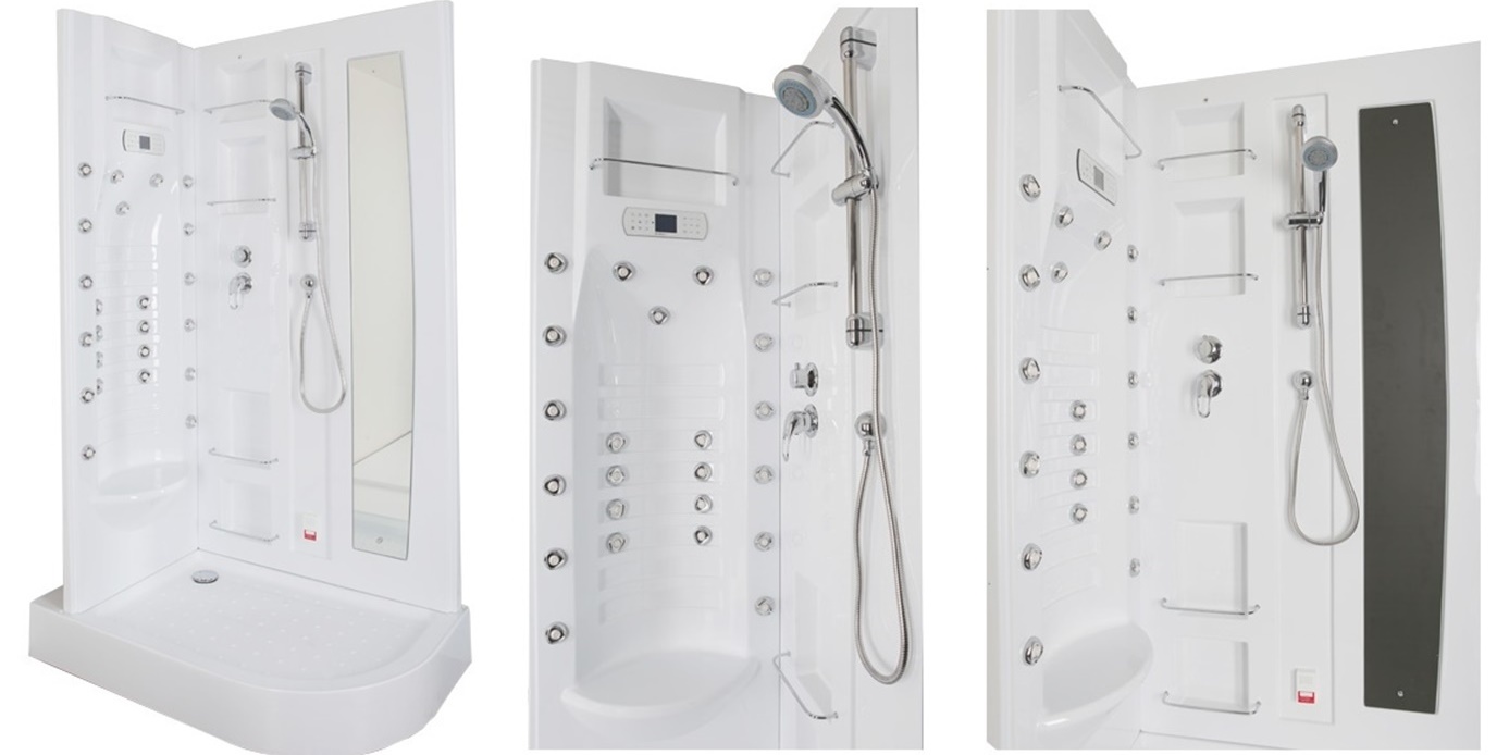 Душевая кабина Aquanet Hawaii 122x76 L с паром, прозрачное стекло 172451 - Вид №1