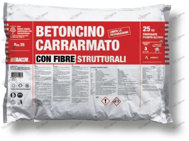 Bacchi Фибробетон в предварительно дозированном пакете Malte, massetti e betoncini sun-id-1478656