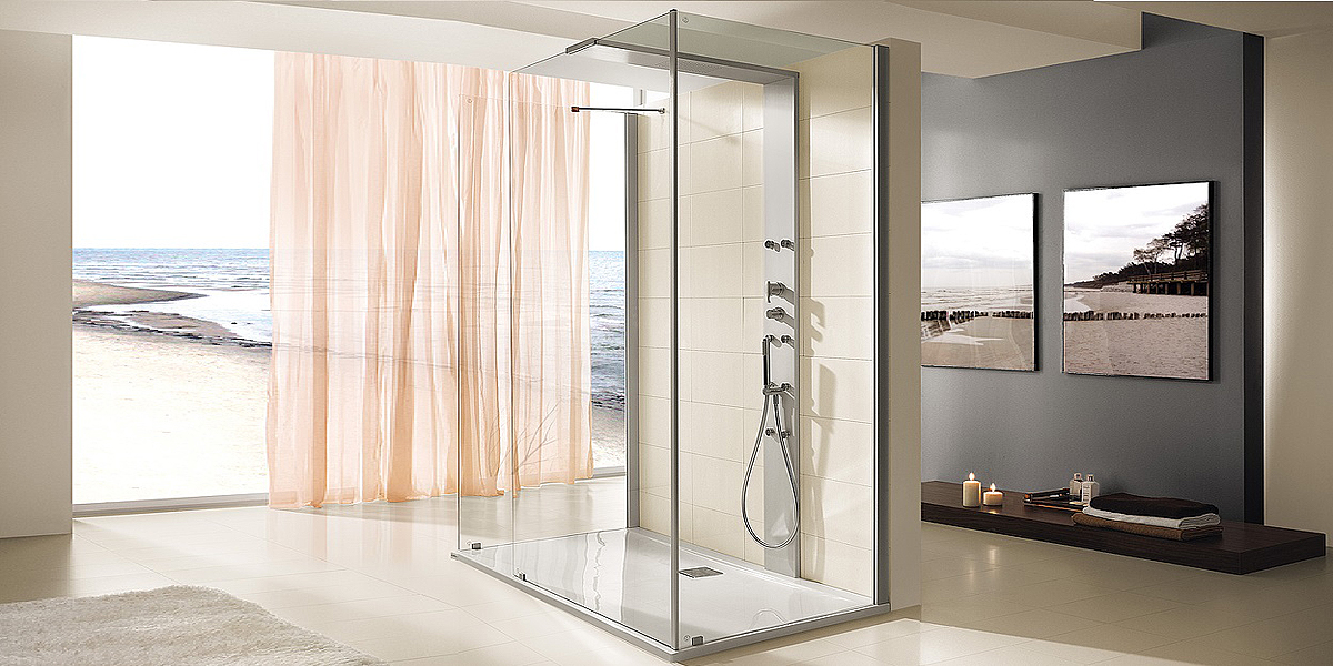 Душевая кабина пристенная THASOS 160х80 см HOESCH 9429126101401 - Вид №1