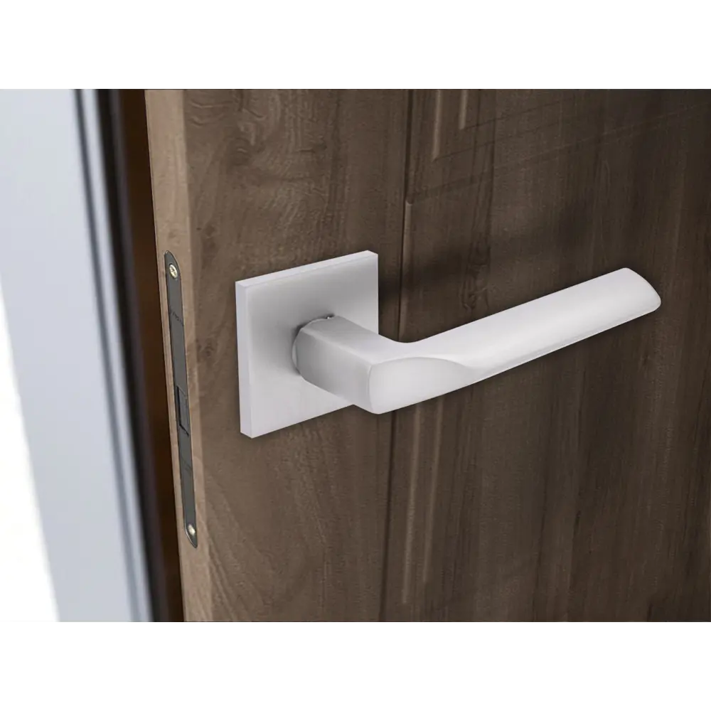 Дверные ручки Фабрика замков Maldonado без запирания цвет матовый никель STLM-2075524 - Вид №6